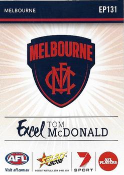 2016 Select Footy Stars - Excel #EP131 Tom McDonald Back